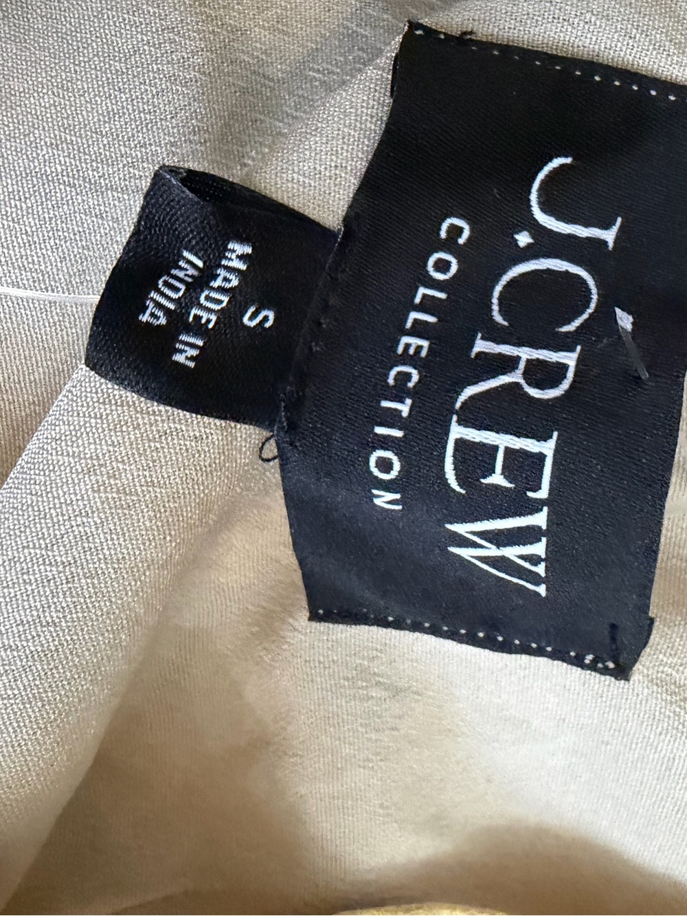 NWT J.Crew Embellished STARS Sequin Peplum Top - Gold on Cream - Picture 7 of 10